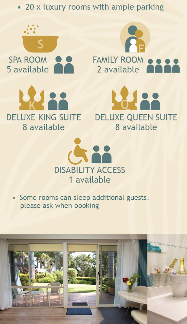 Four star luxury accommodation at Merimbula